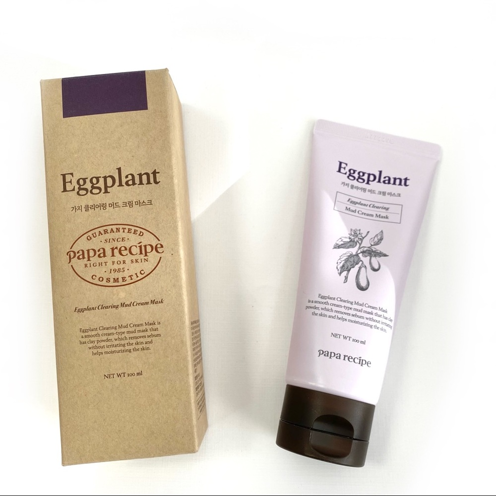 3/$25 Full Size Papa Recipe Korean Eggplant Clearing Mud Cream Mask 3.38 oz